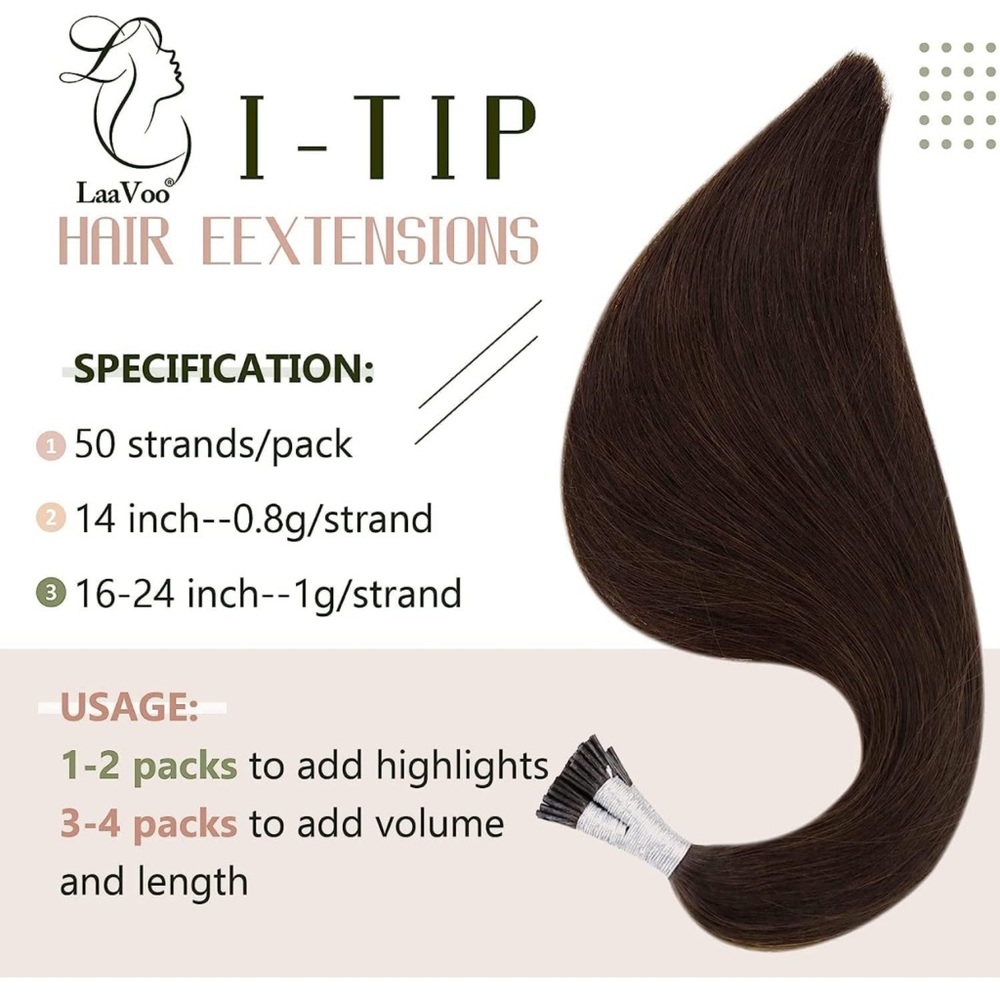 ITip hair extensions 20in - Picture 6 of 8